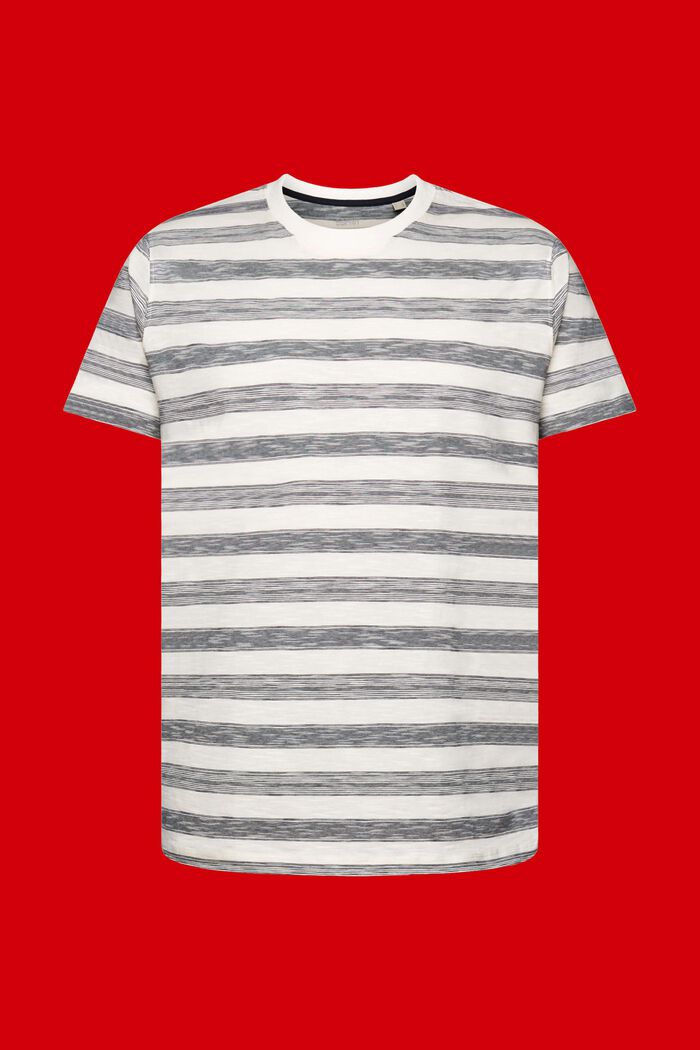 T-shirt met strepen, 100% katoen, ICE, detail image number 7