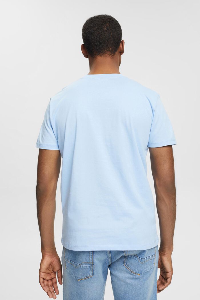 Jersey T-shirt met logoprint, LIGHT BLUE, detail image number 3
