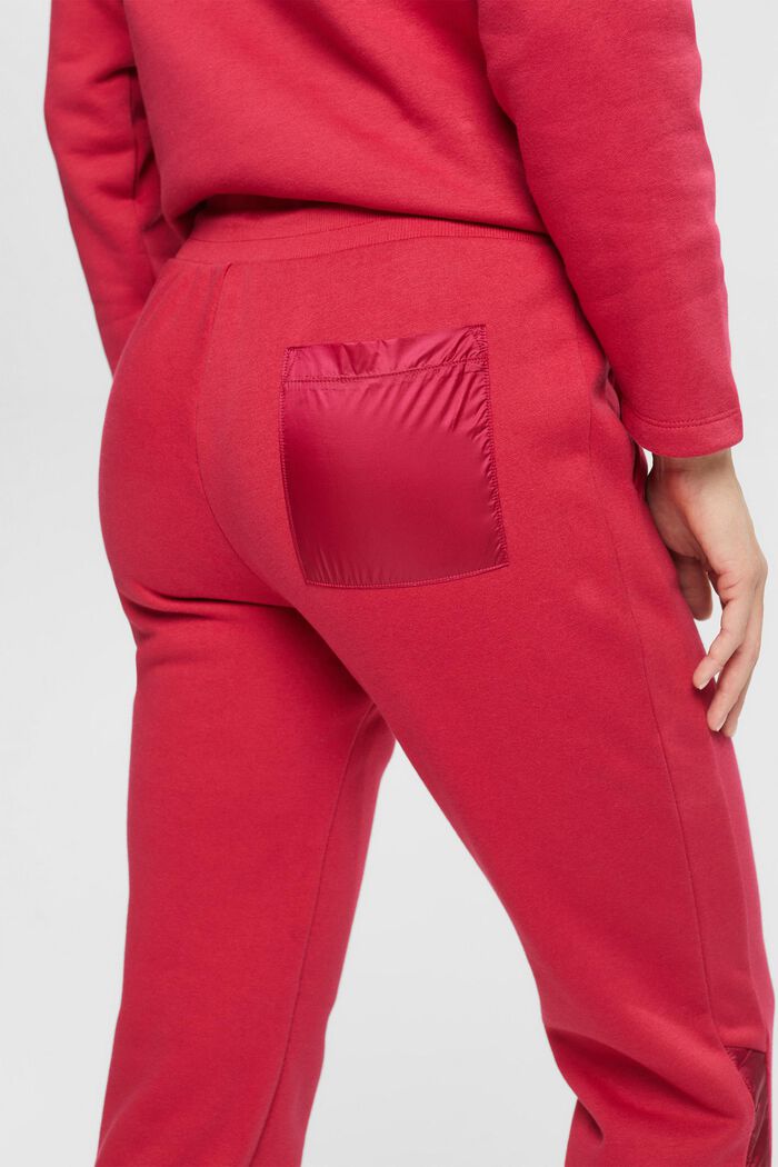 Sweatpants met zak op de pijp, CHERRY RED, detail image number 2