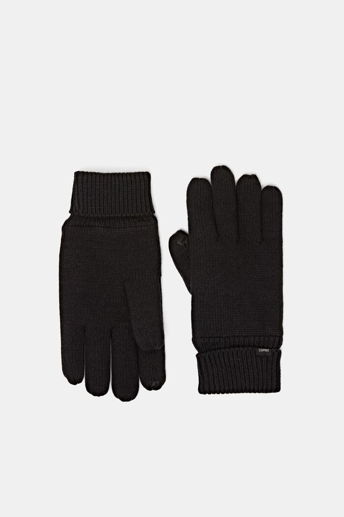Handschoenen van een wolmix met 3M™ Thinsulate™, BLACK, detail image number 0
