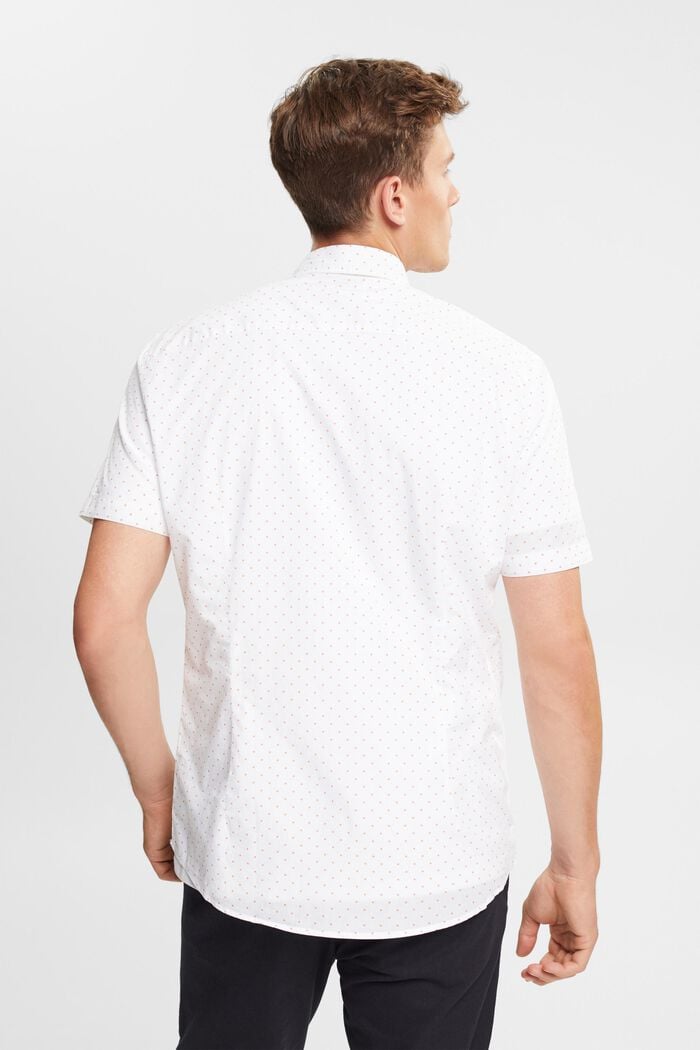 Overhemd met stippenmotief, OFF WHITE, detail image number 4