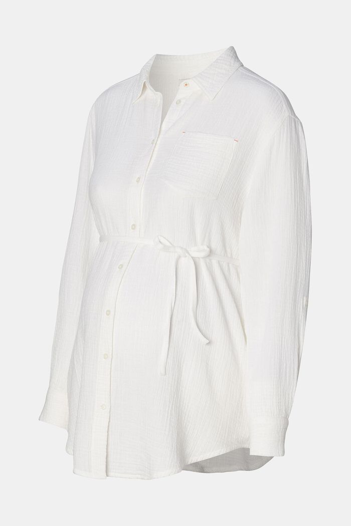 MATERNITY blouse met lange mouwen, BRIGHT WHITE, detail image number 5