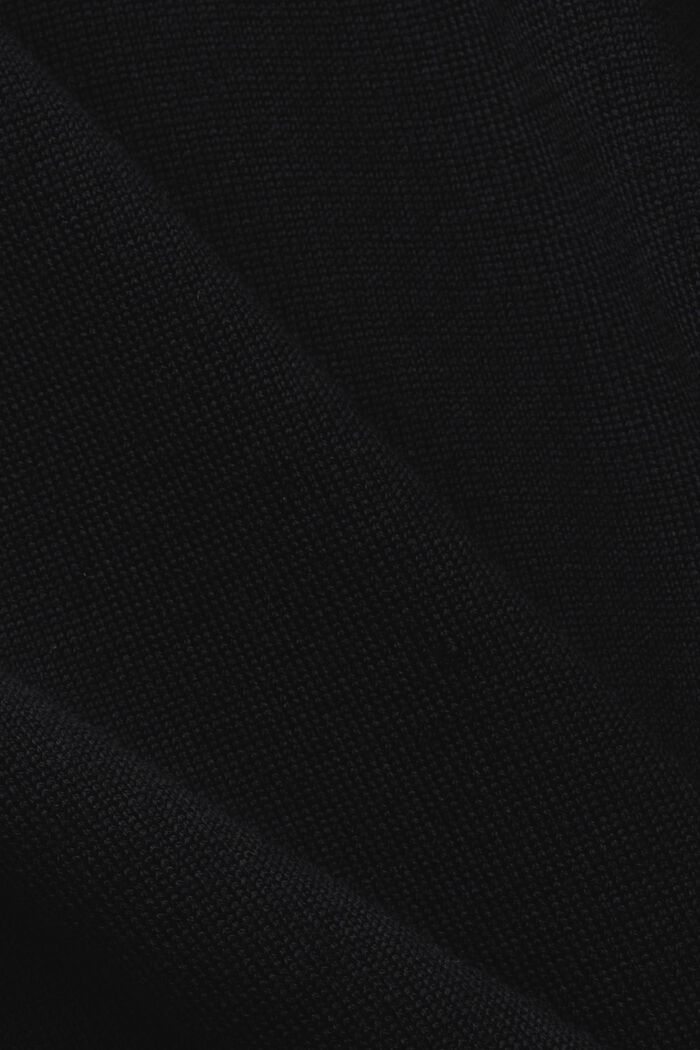 Wollen sweater met een ronde hals, BLACK, detail image number 6