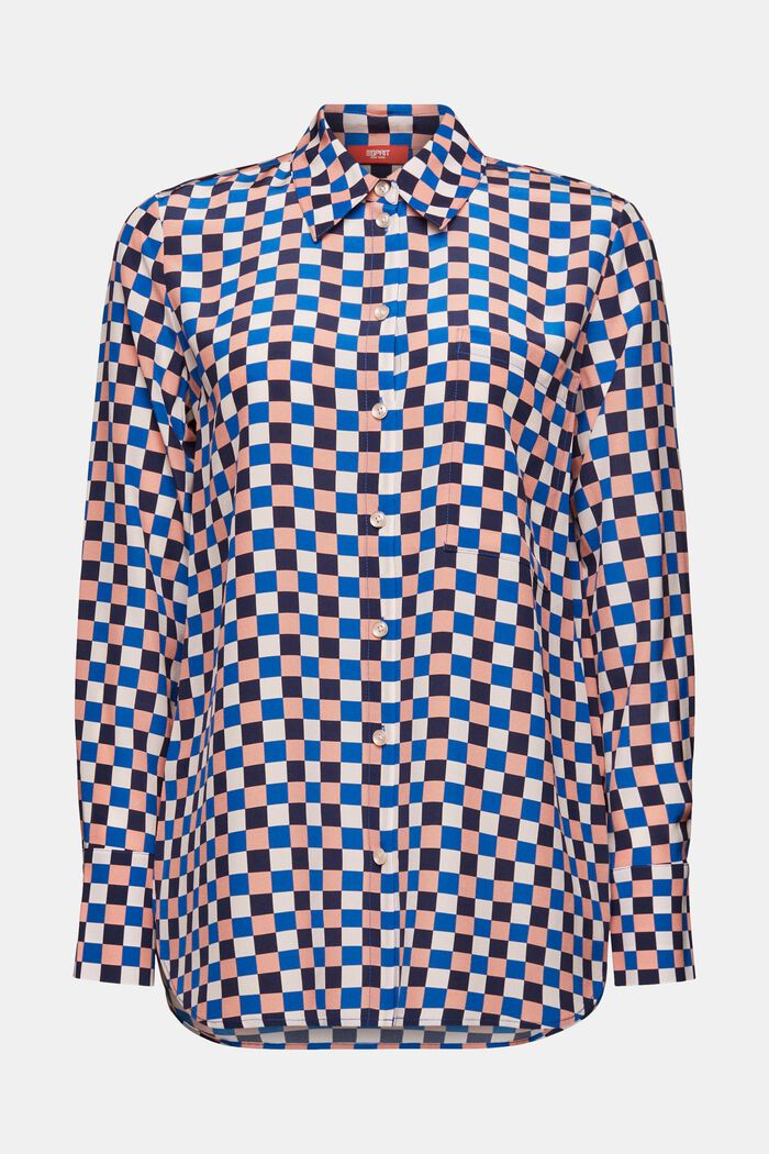 Zijden overhemd met print, BLUSH, detail image number 6