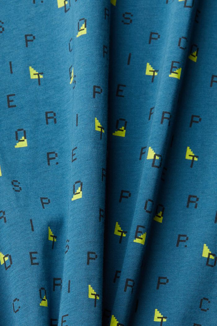 T-shirt met print all-over, DARK TURQUOISE, detail image number 5