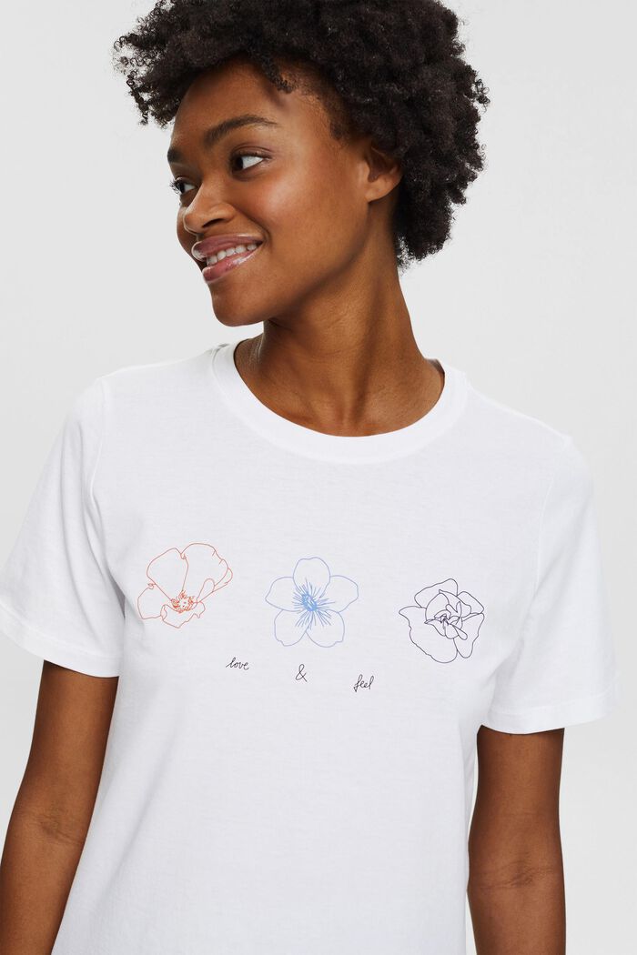 T-shirt met print, 100% biologisch katoen