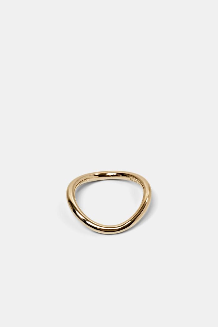 Gewelfde gouden ring, GOLD, detail image number 0