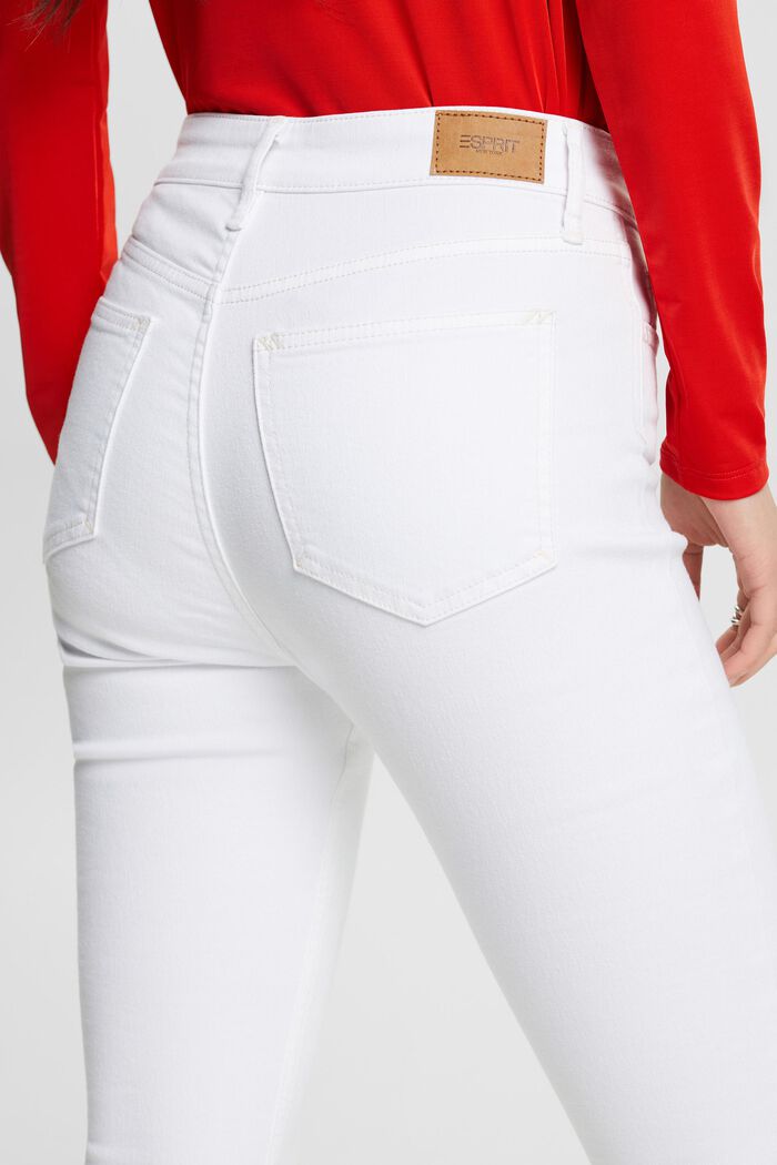 Hoge skinny jeans, WHITE, detail image number 3