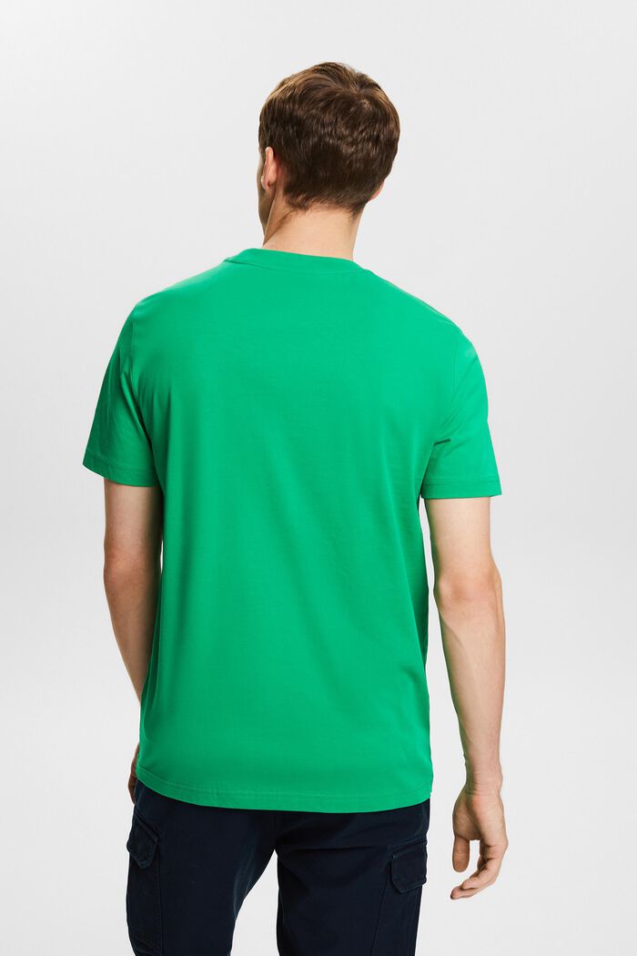 T-shirt van jersey met ronde hals, NEW GREEN, detail image number 3