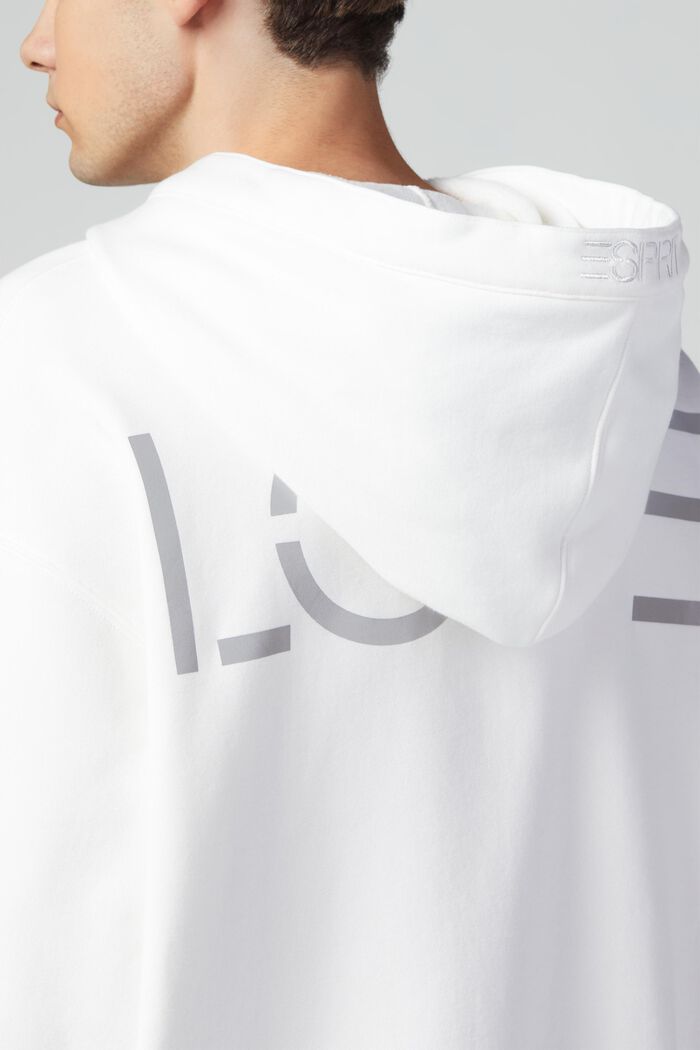 Uniseks sweatshirt met patchworklook, WHITE, detail image number 4