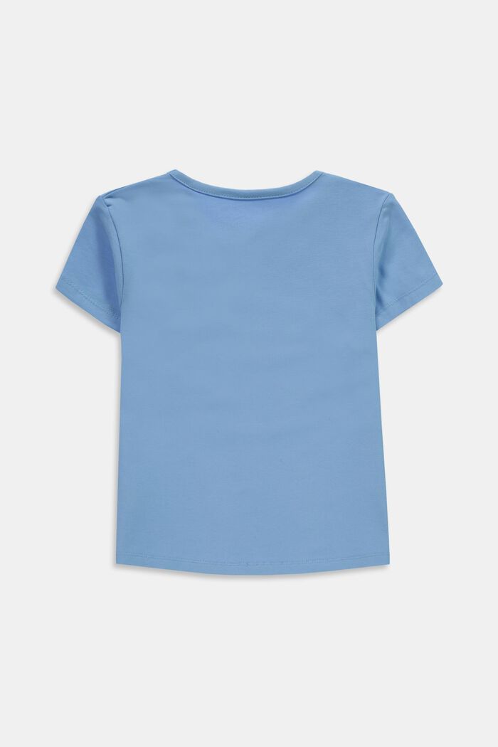 T-shirt met surfprint van katoen, BRIGHT BLUE, detail image number 1