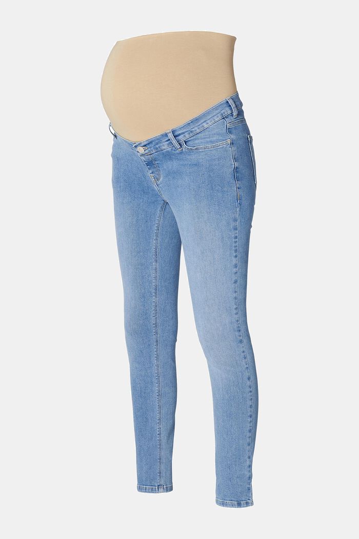 Jeans met band over de buik, biologisch katoen
