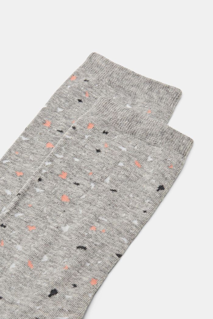 Gebreide sokken met print, LIGHT GREY, detail image number 2