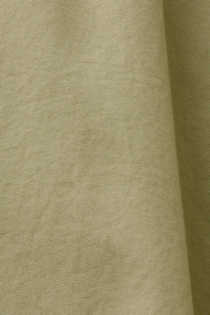Overhemd van katoen met opstaande kraag, LIGHT GREEN, detail image number 5
