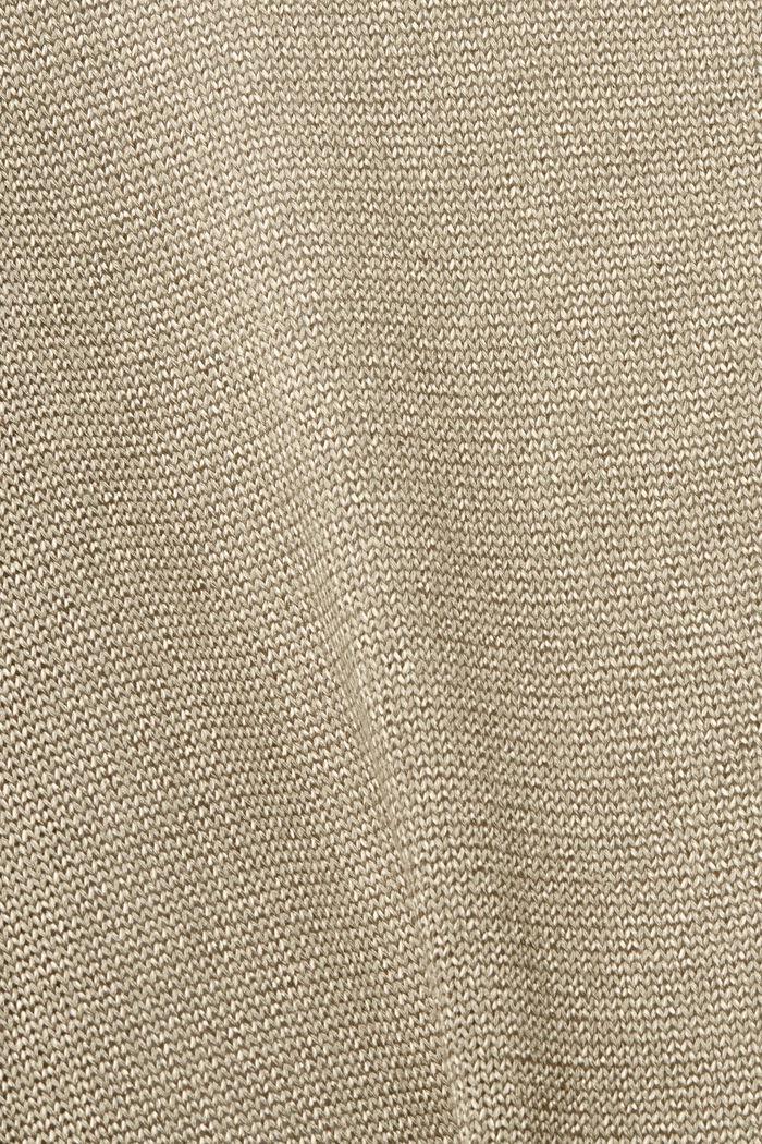 Mouwloze trui met glittereffect, PALE KHAKI, detail image number 6