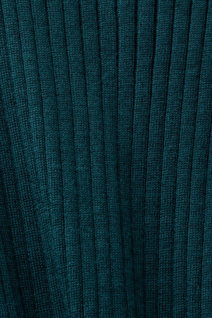 Mouwloze trui van superfijne merinoswol, EMERALD GREEN, detail image number 5