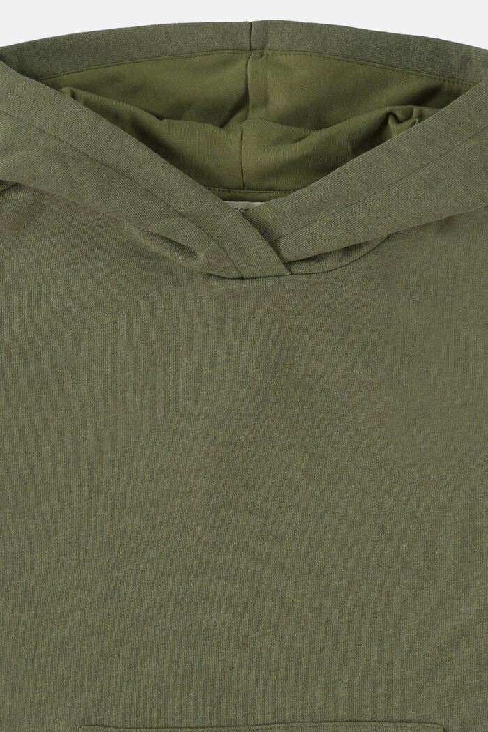 Mouwloos sweatshirt met capuchon, OLIVE, detail image number 2
