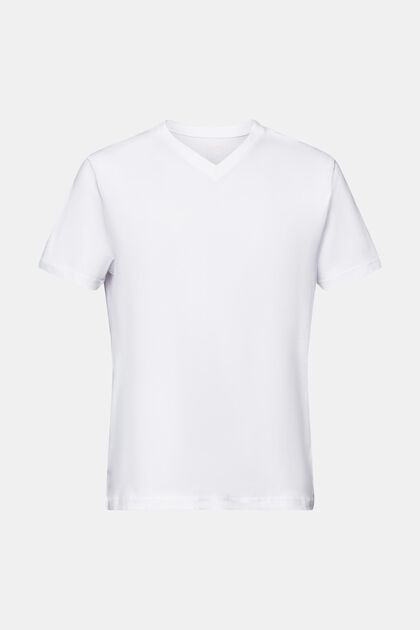 T-shirt met V-hals van organic cotton