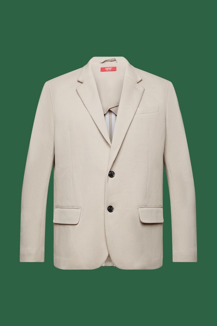 Jersey blazer van piqué, LIGHT GREY, detail image number 6