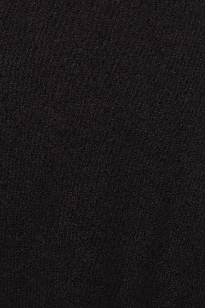 Gebreid mouwloos vest van een wolmix, BLACK, detail image number 5