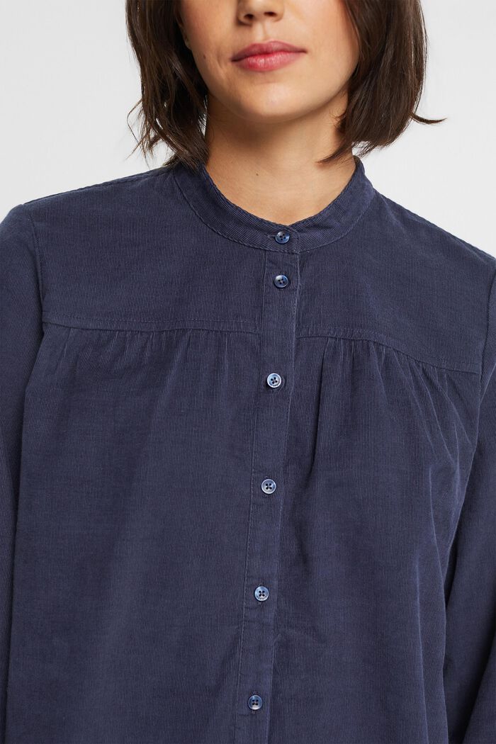 Corduroy blouse, NAVY, detail image number 2
