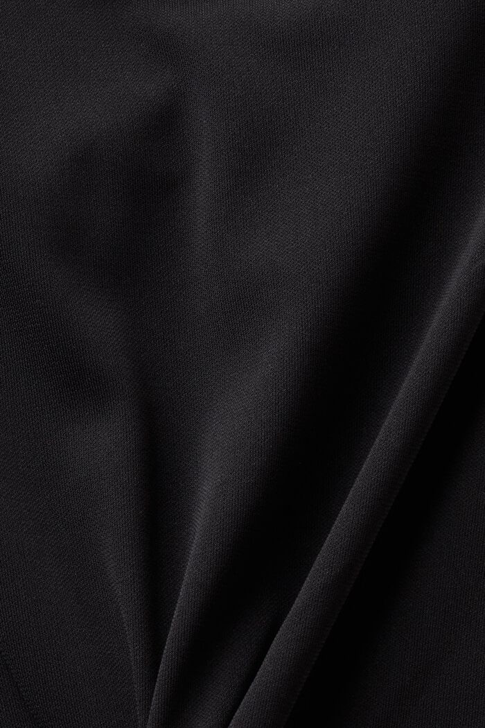 Mini-jurk met watervalkraag, BLACK, detail image number 5