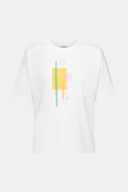 T-shirt met print, OFF WHITE, overview