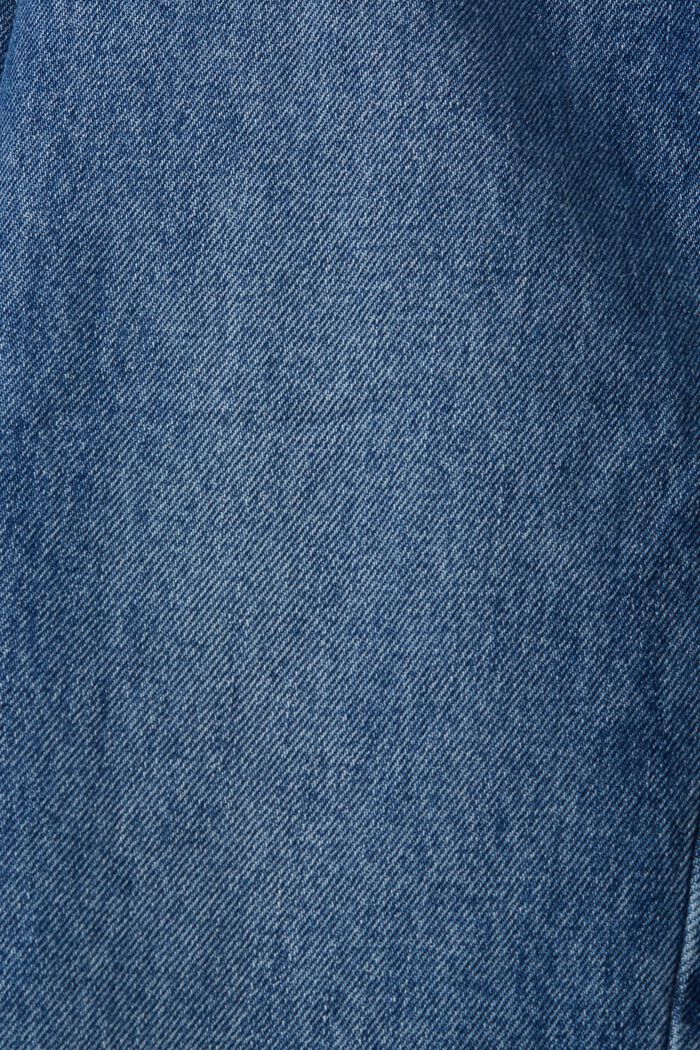 Mid-rise cropped uitlopende stretchjeans, BLUE MEDIUM WASHED, detail image number 6
