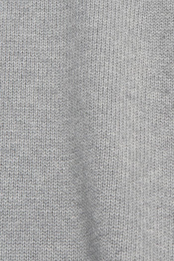 Gebreide trui van duurzaam katoen, MEDIUM GREY, detail image number 1
