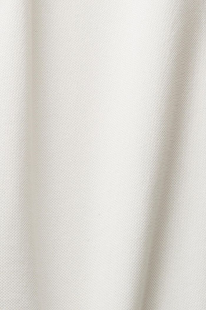 Piqué poloshirt van katoen, OFF WHITE, detail image number 4