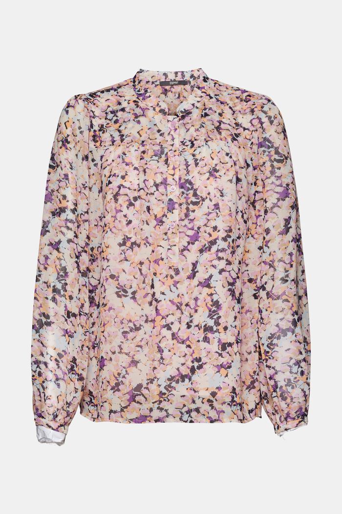 Chiffon blouse met motief, LILAC, detail image number 6