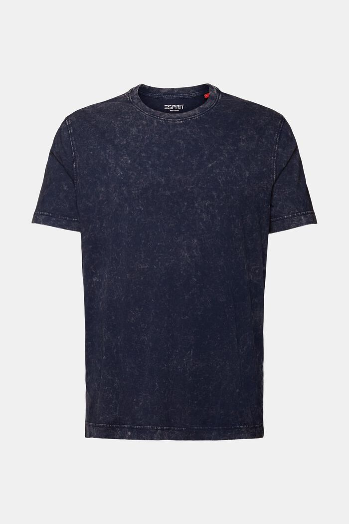 Stone-washed T-shirt, 100% katoen, NAVY, detail image number 6