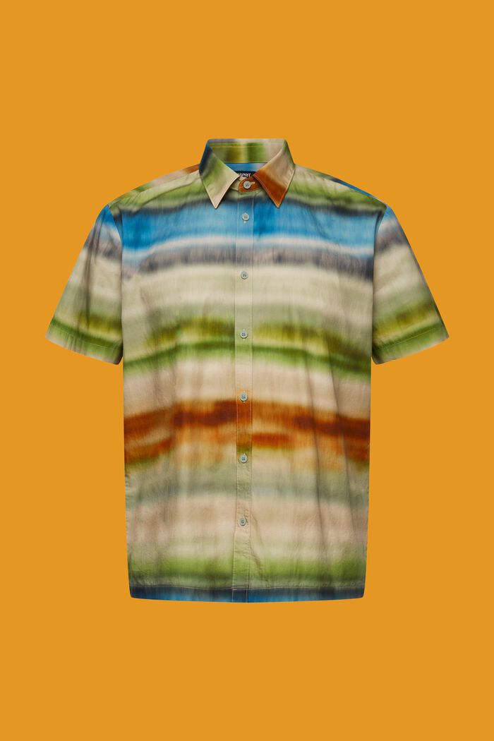 Buttondown-overhemd met print, LEAF GREEN, detail image number 5