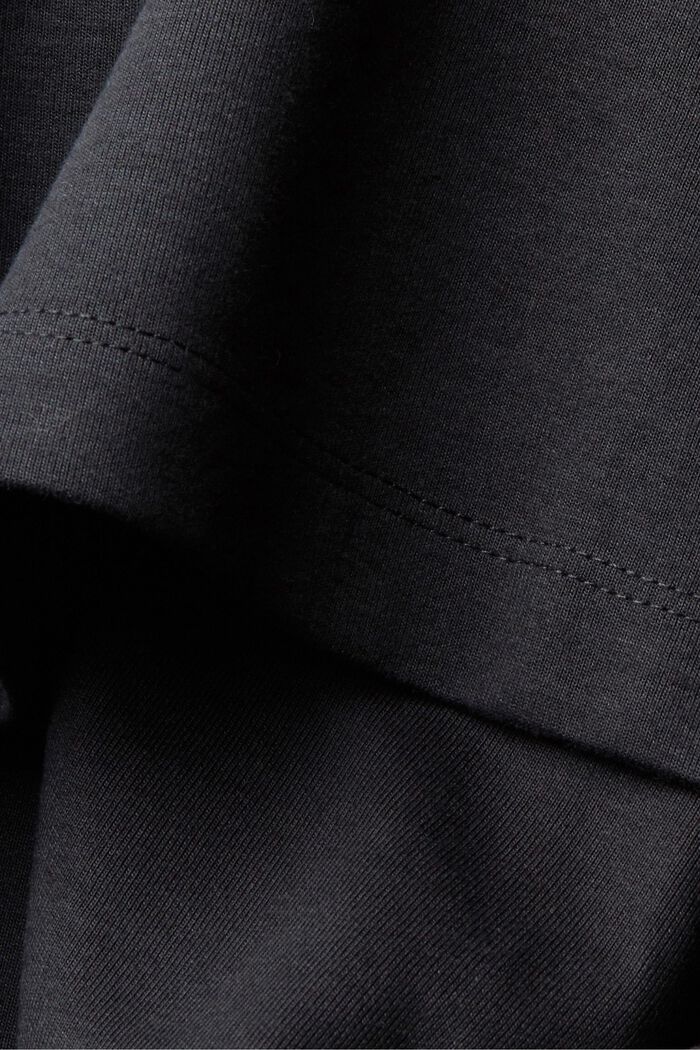 Oversized hoodie met logoborduursel, BLACK, detail image number 5