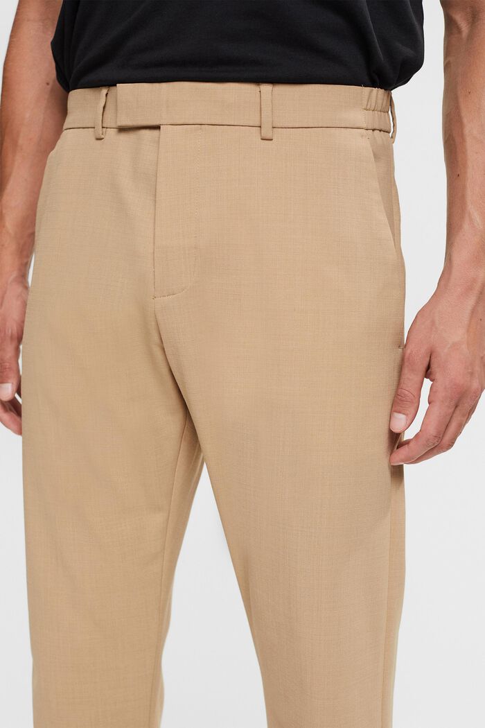 WAFFLE STRUCTURE mix & match broek, BEIGE, detail image number 0