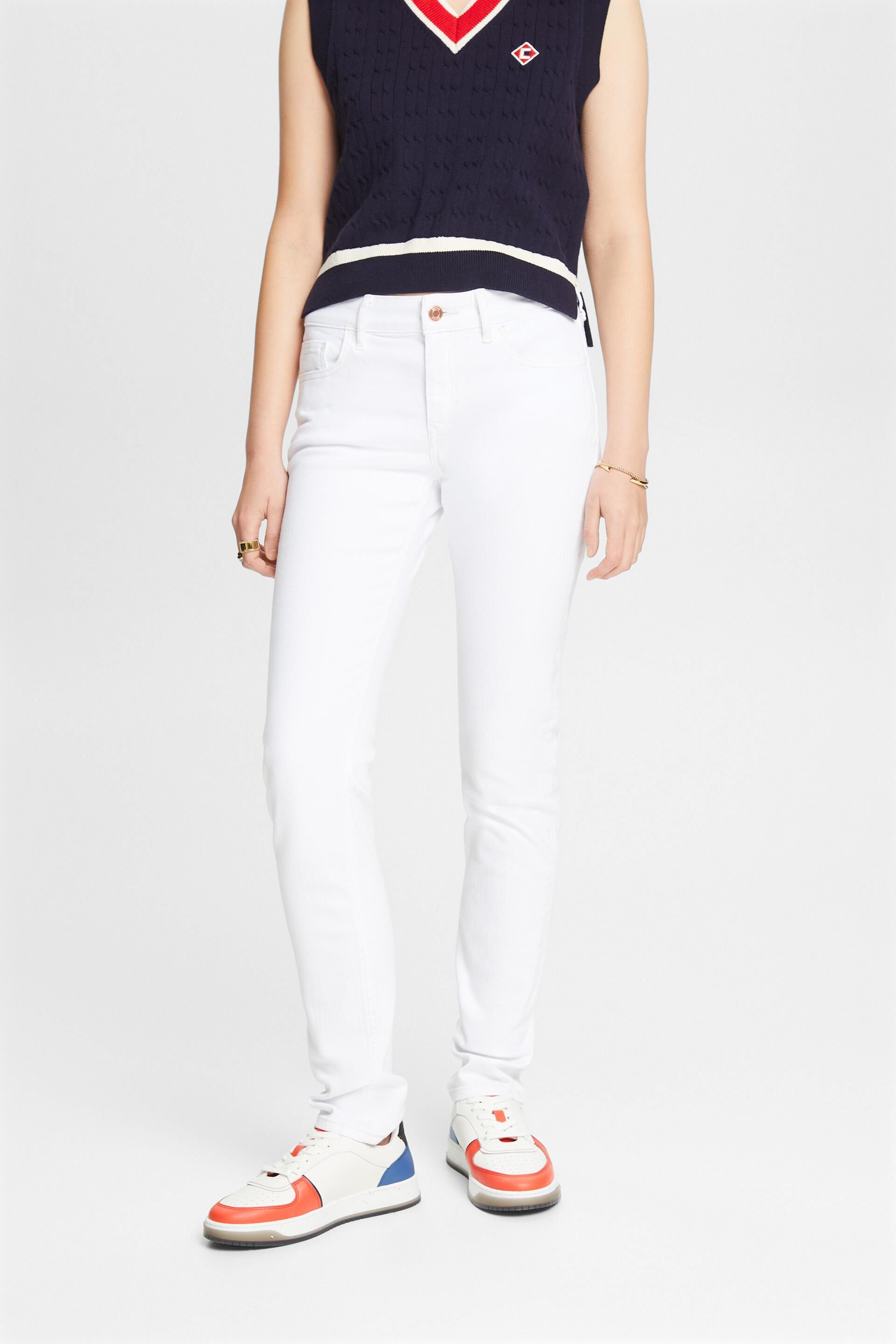 Wit Mid slim jeans
