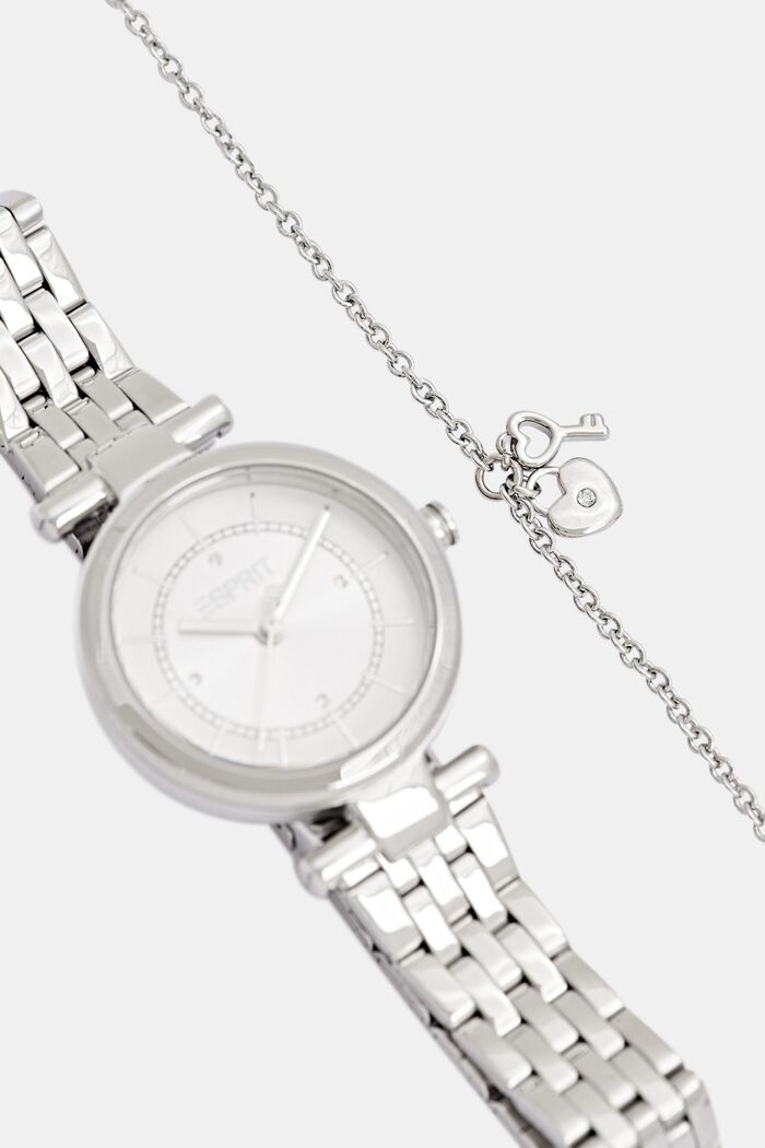 Set van horloge en armband, SILVER, detail image number 3
