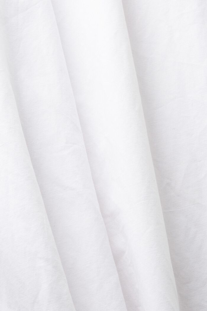 Broek van katoen en linnen, WHITE, detail image number 6