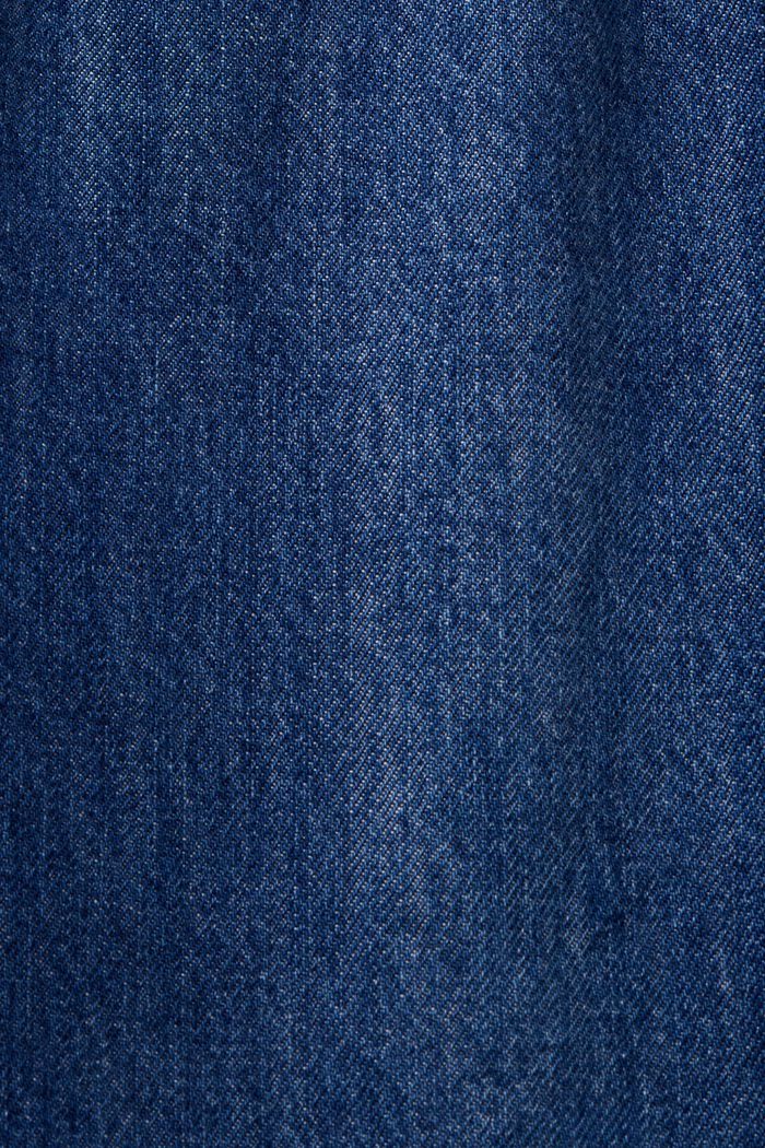 Asymmetrische 90's-jeans met wijde pijpen, BLUE DARK WASHED, detail image number 7