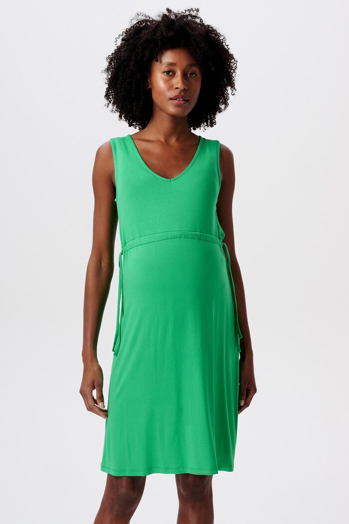 Mouwloze MATERNITY jurk, BRIGHT GREEN, detail image number 0