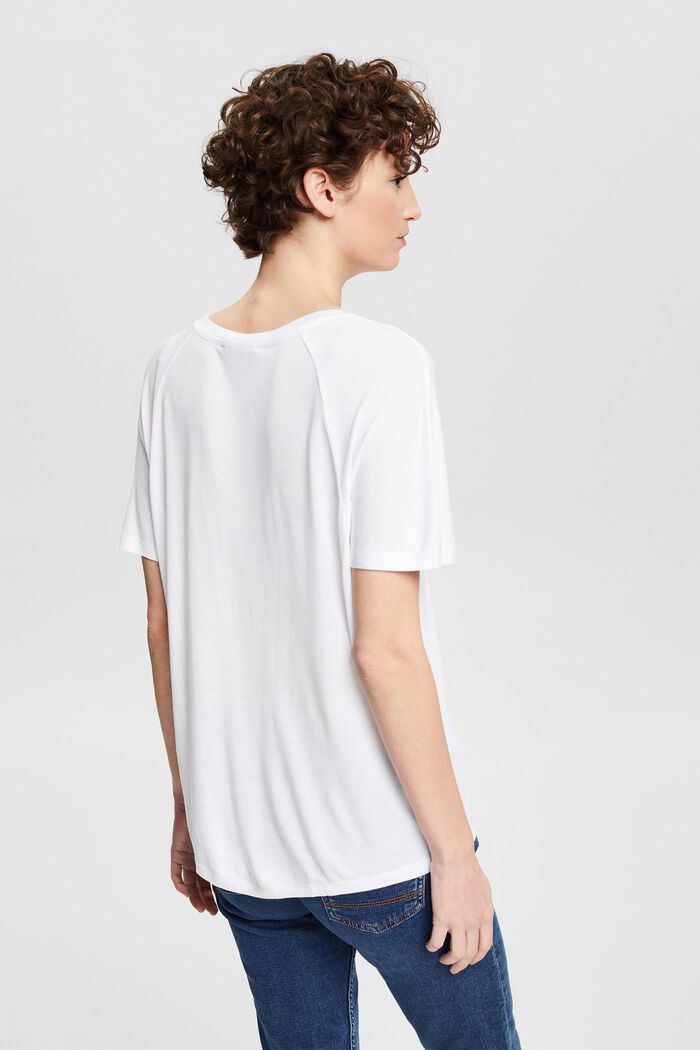 Shirt met tekst van LENZING™ ECOVERO™, WHITE, detail image number 3