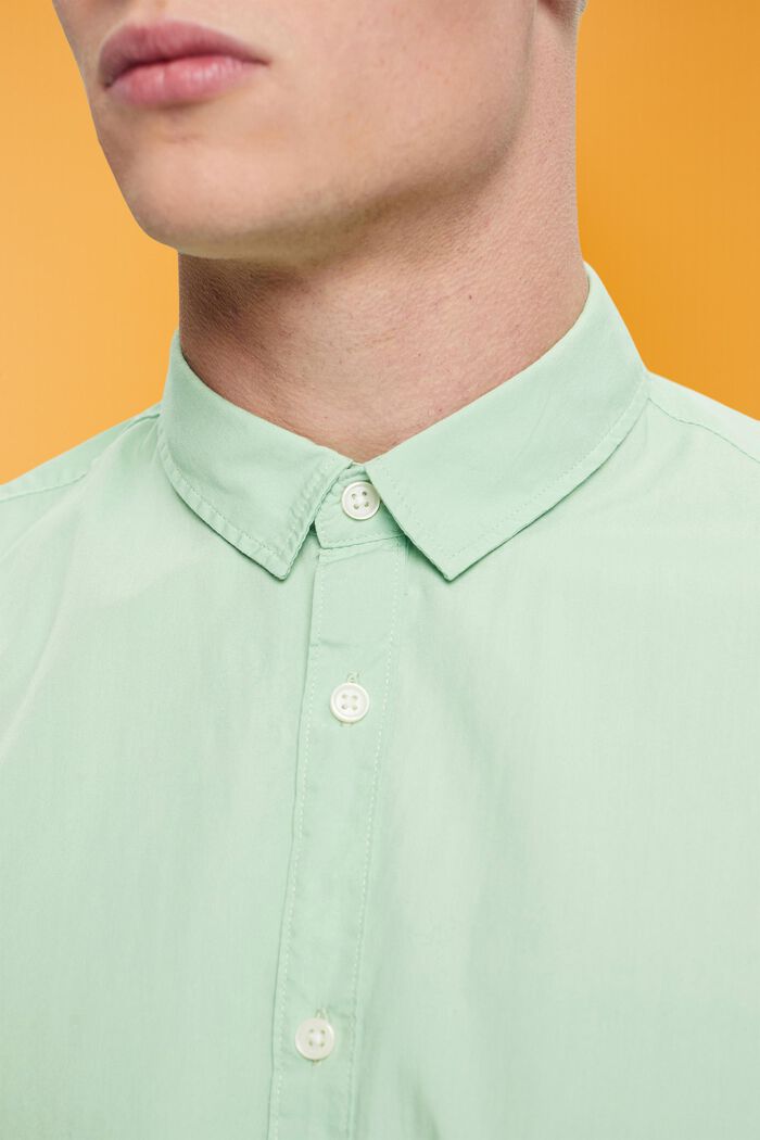 Slim fit, duurzaam katoenen overhemd, PASTEL GREEN, detail image number 2
