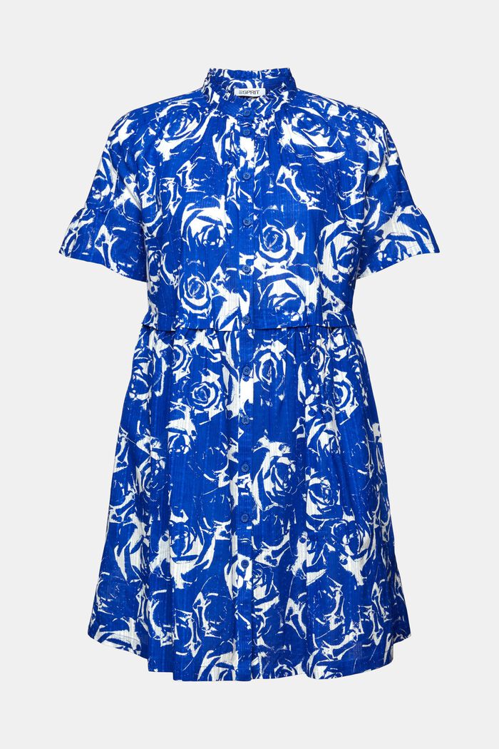 A-lijn mini-jurk met print, BRIGHT BLUE, detail image number 6