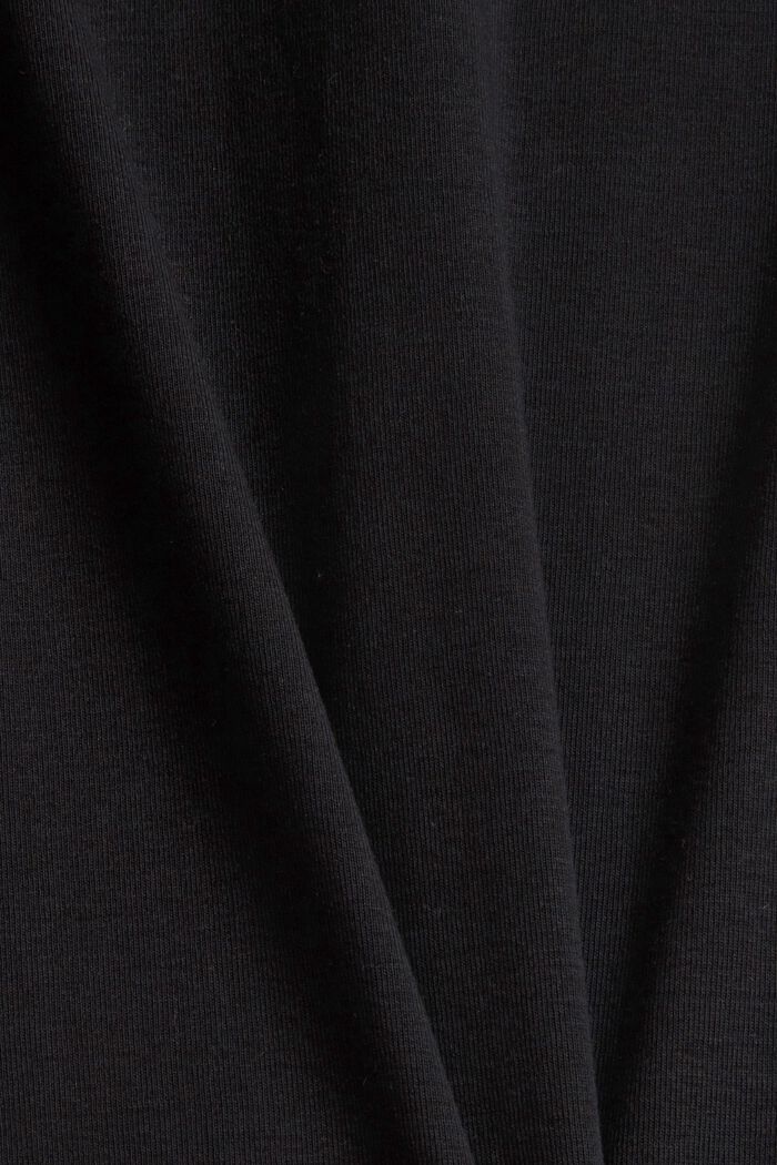 Jersey shirt van 100% biologisch katoen, BLACK, detail image number 4