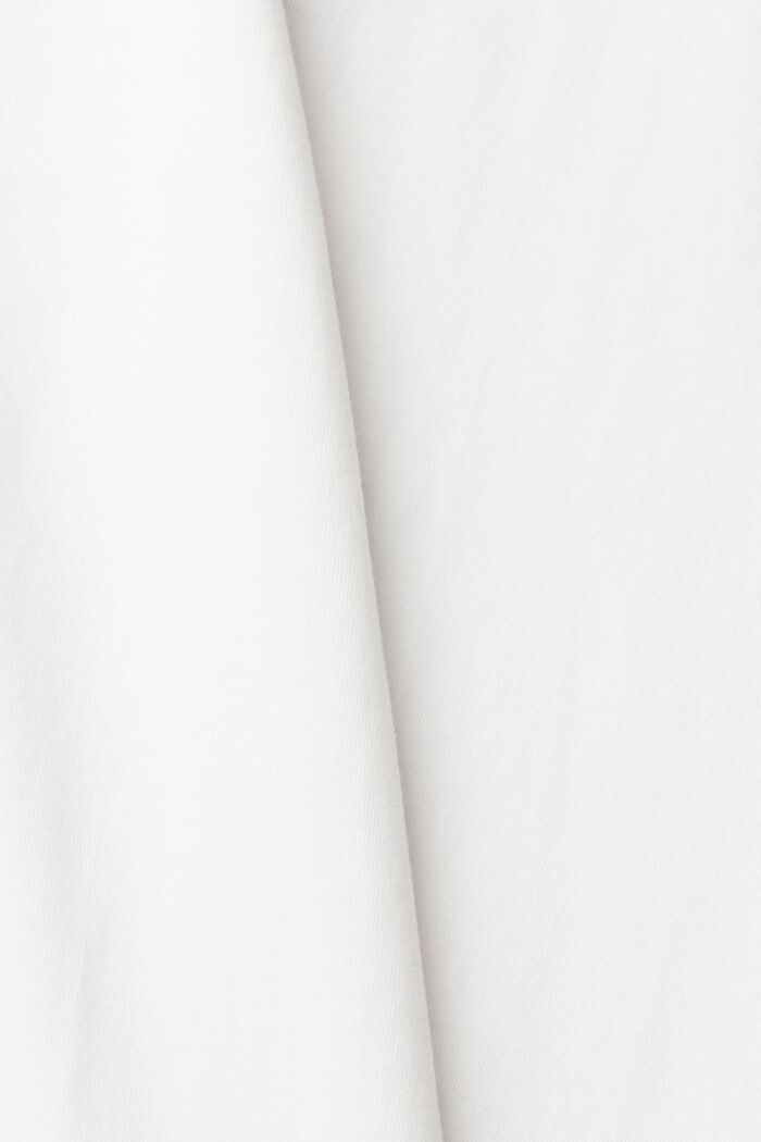 Lang T-shirt met zijsplit, OFF WHITE, detail image number 5