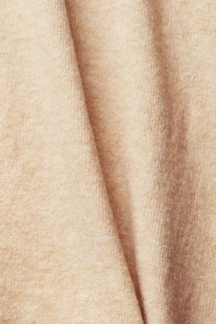 CURVY vest van een wolmix, SAND, detail image number 0