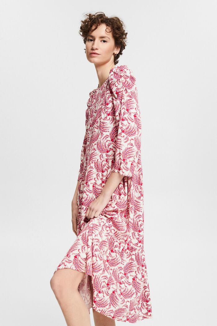 Midi-jurk met print, LENZING™ ECOVERO™