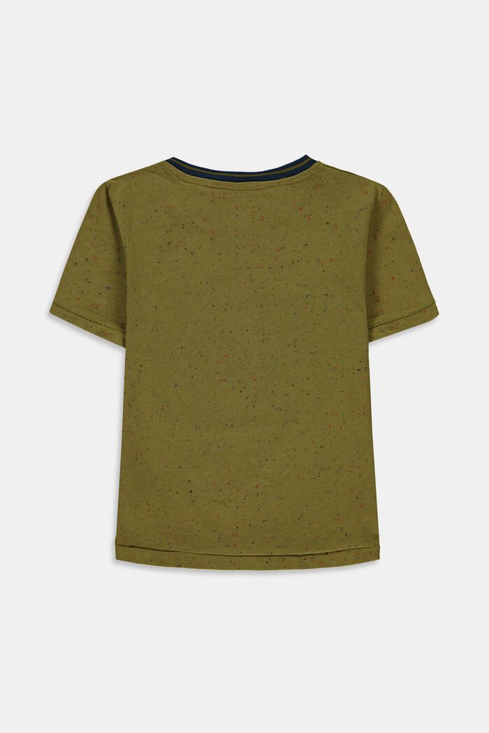 T-shirt met print, van 100% katoen, LEAF GREEN, detail image number 1