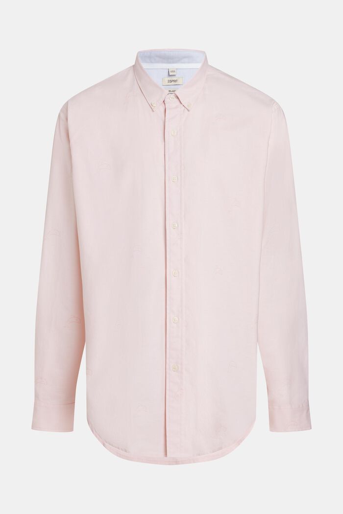 Oxford shirt met relaxed fit en print all-over, LIGHT PINK, overview