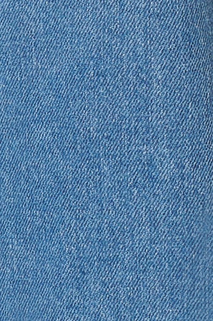 Jeans met cropped pijpen en band over de buik, BLUE MEDIUM WASHED, detail image number 3